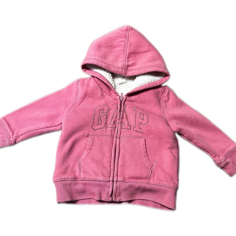 GAP Pink Cozy Zip-Up Sweatshirt